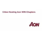 Cities Hosting Aon WIN Chapters - slide 1