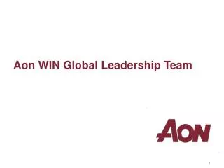 Aon WIN Global Leadership Team