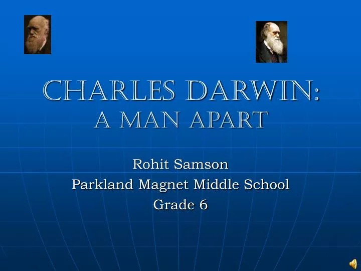 charles darwin a man apart