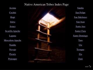 Native American Tribes Index Page