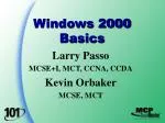 Windows 2000 Basics