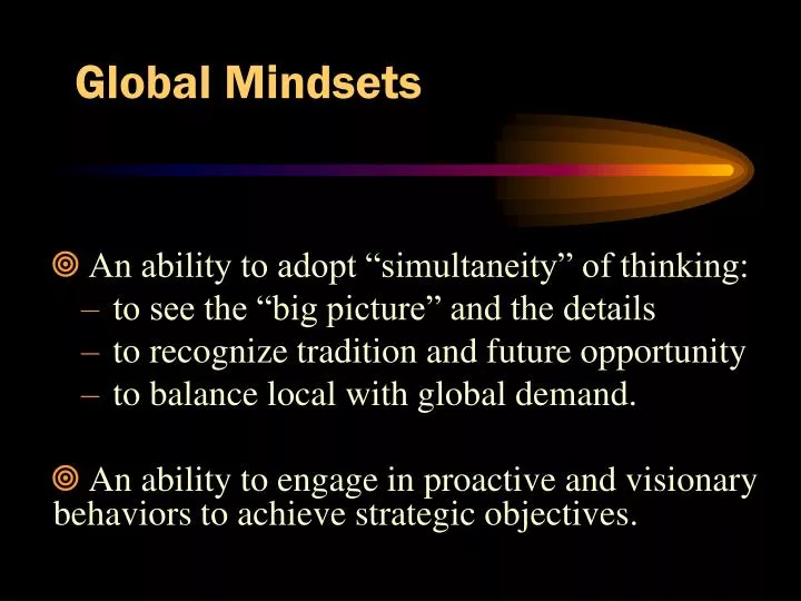 global mindsets
