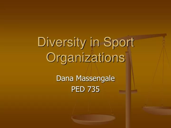 diversity in sport organizations