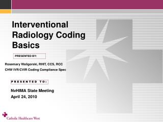 Interventional Radiology Coding Basics