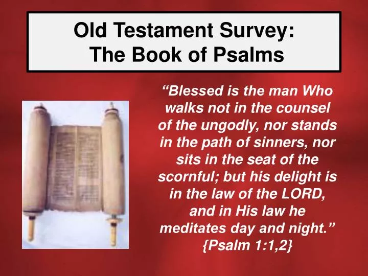 old testament survey the book of psalms