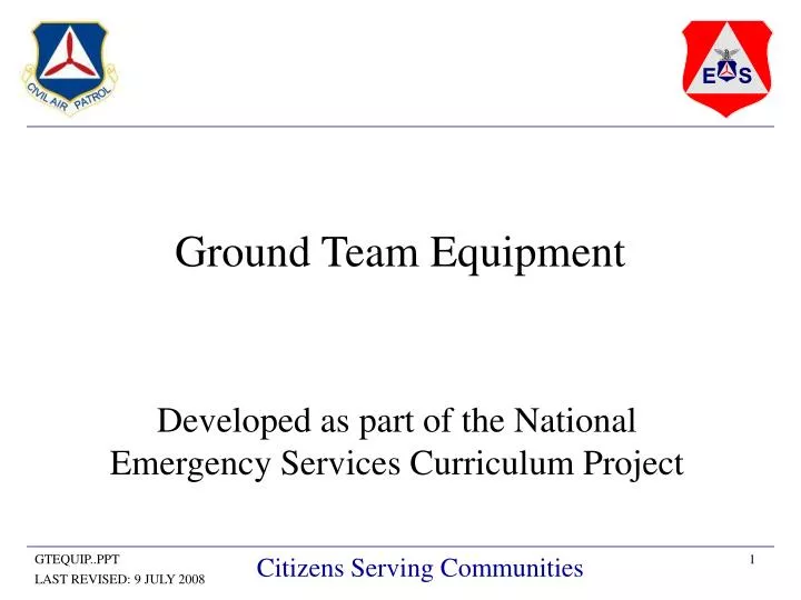 ground team equipment