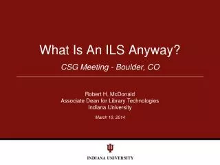 What Is An ILS Anyway?