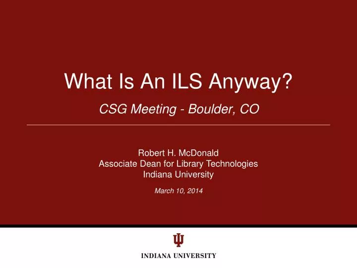 what is an ils anyway
