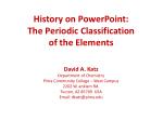 History on PowerPoint: The Periodic Classification of the Elements