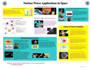 Nuclear Power Applications in Space