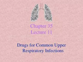 Chapter 35 Lecture 11