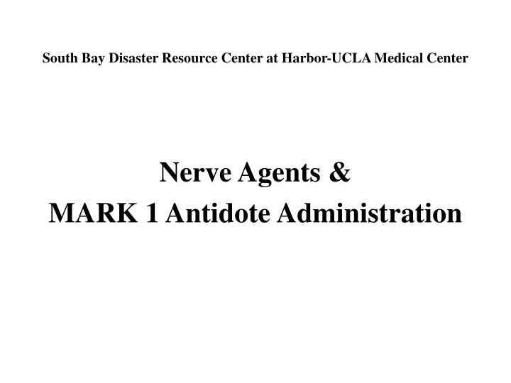 south bay disaster resource center at harbor ucla medical center