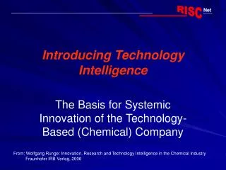 Introducing Technology Intelligence