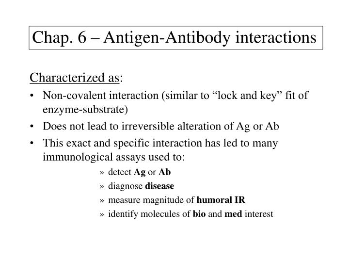 chap 6 antigen antibody interactions