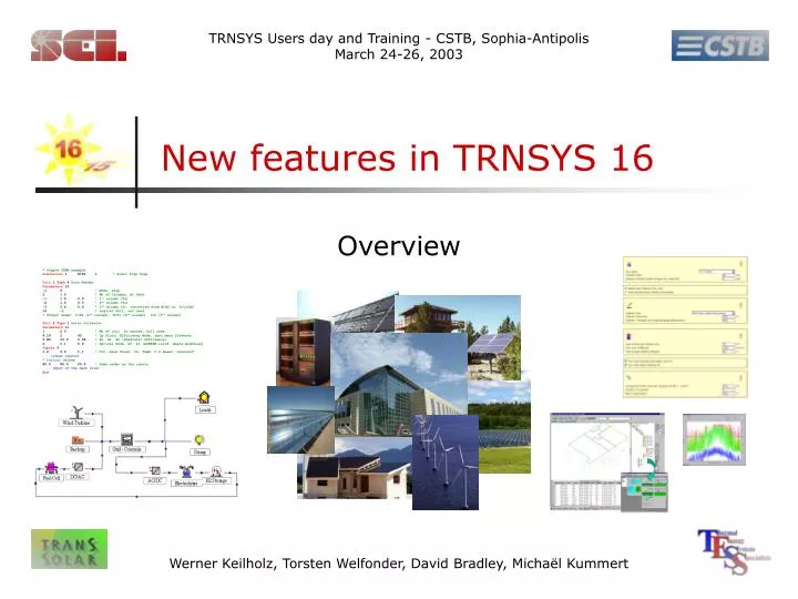 new features in trnsys 16