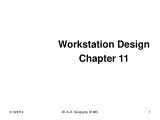 Workstation Design Chapter 11