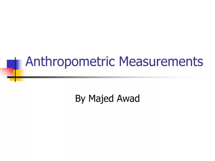 anthropometric measurements