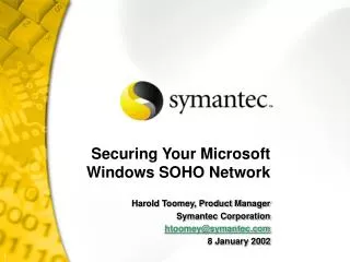 Securing Your Microsoft Windows SOHO Network