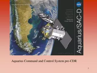 Aquarius Command and Control System pre-CDR