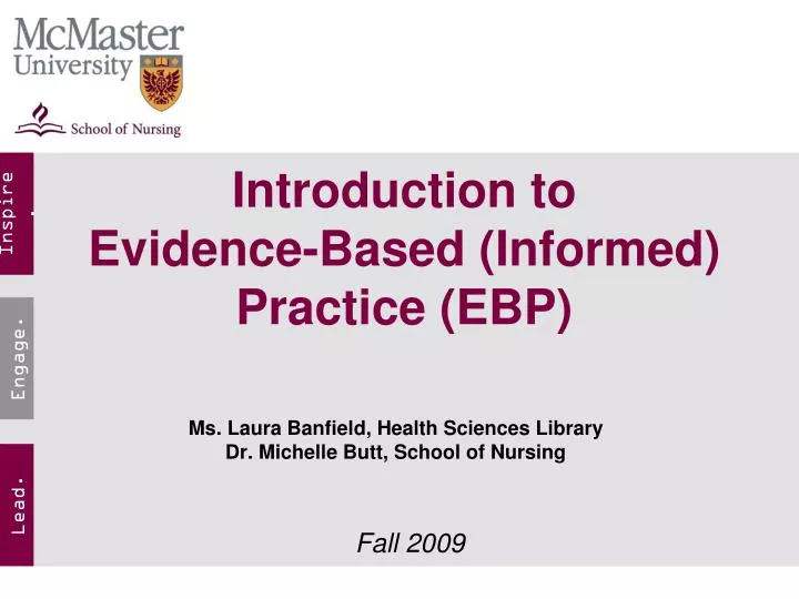 introduction to evidence based informed practice ebp