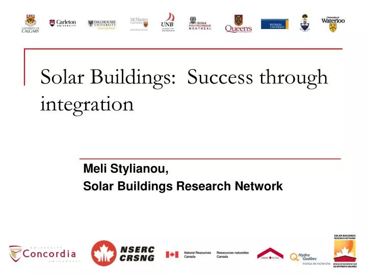 solar buildings success through integration