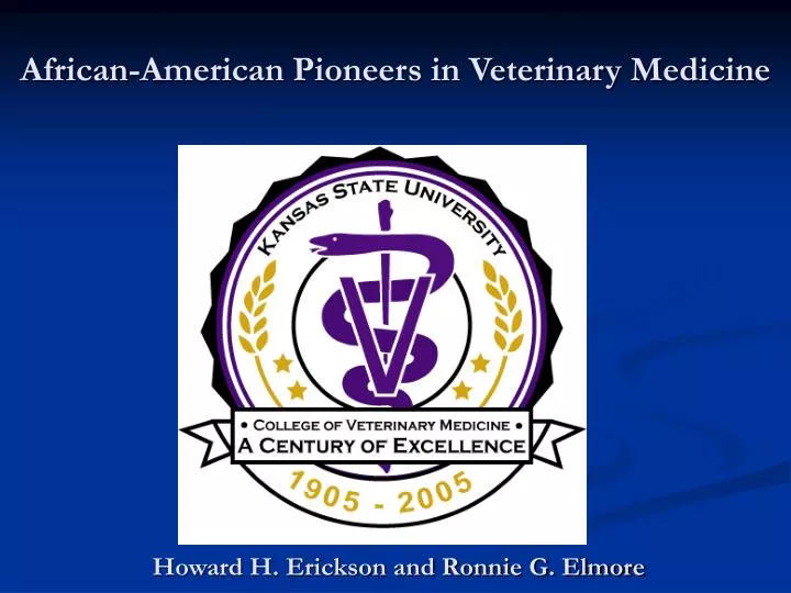 african american pioneers in veterinary medicine