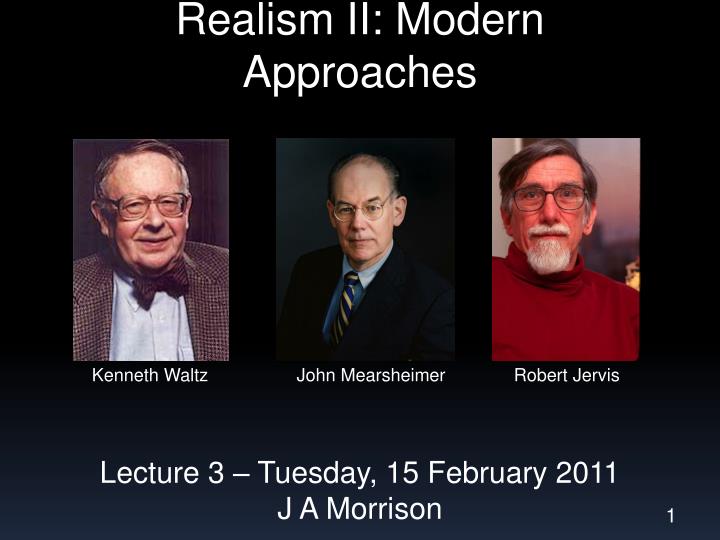 realism ii modern approaches