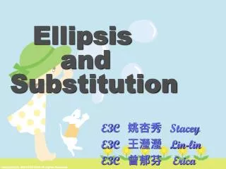 Ellipsis and Substitution