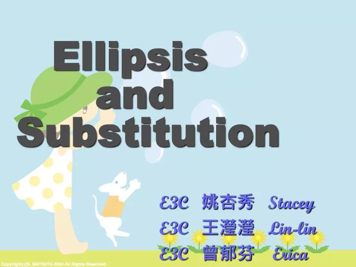 ellipsis and substitution