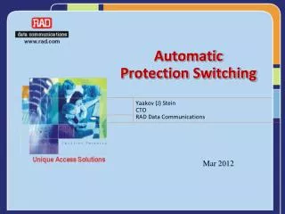 Automatic Protection Switching