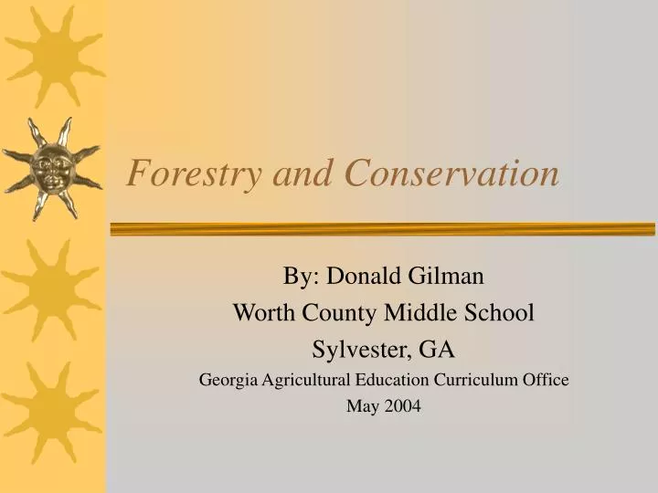 forestry and conservation