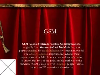 Gsm Mobile Service