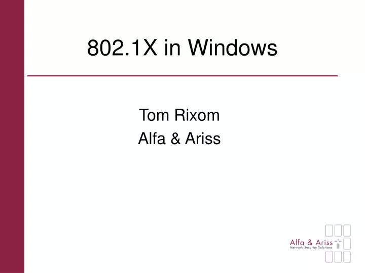 802 1x in windows