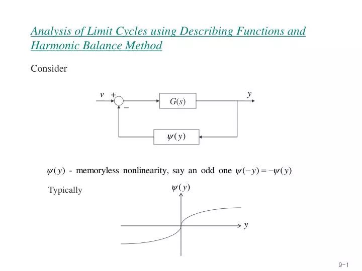 analysis of limit cycles using describing functions and harmonic balance method