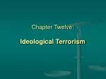 Chapter Twelve: Ideological Terrorism - slide 1