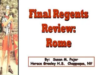 Final Regents Review: Rome