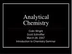 Analytical Chemistry - slide 1