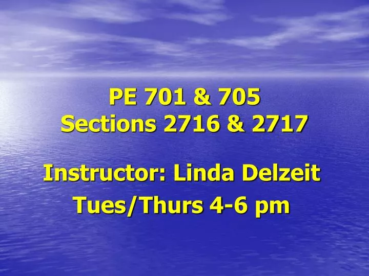 pe 701 705 sections 2716 2717
