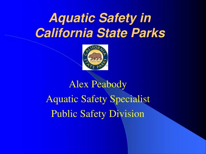 aquatic safety in california state parks