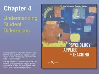 Chapter 4 Understanding Student Differences