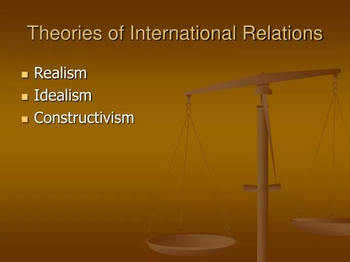 theories of international relations