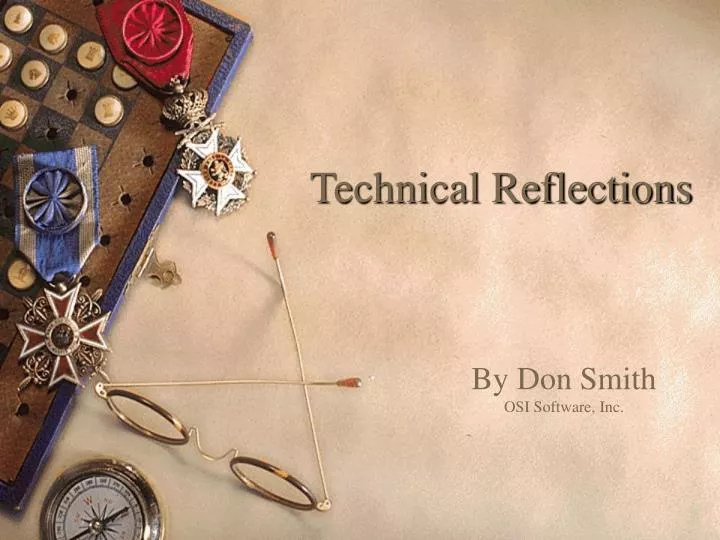 technical reflections
