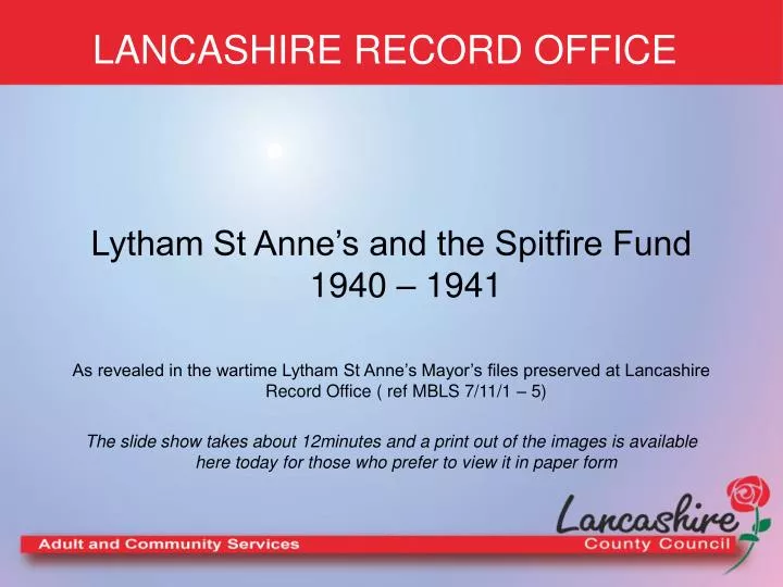 lancashire record office