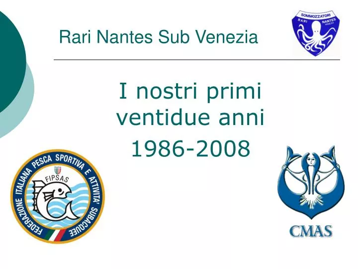 i nostri primi ventidue anni 1986 2008