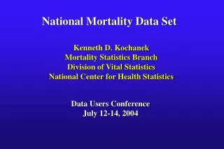 National Mortality Data Set