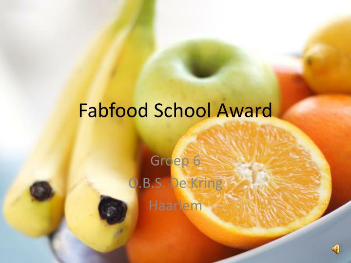 fabfood school award