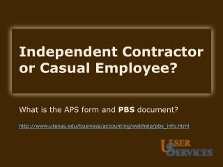 Independent Contractor or Casual Employee?