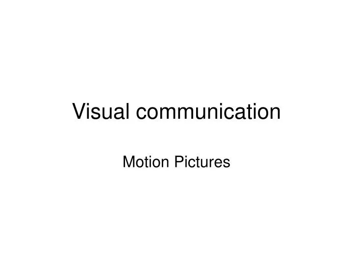 visual communication