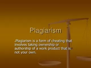 Plagiarism
