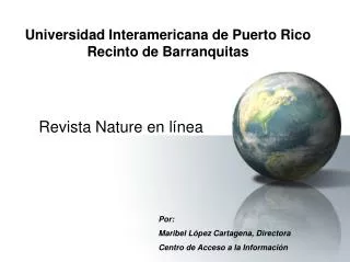 Universidad Interamericana de Puerto Rico Recinto de Barranquitas